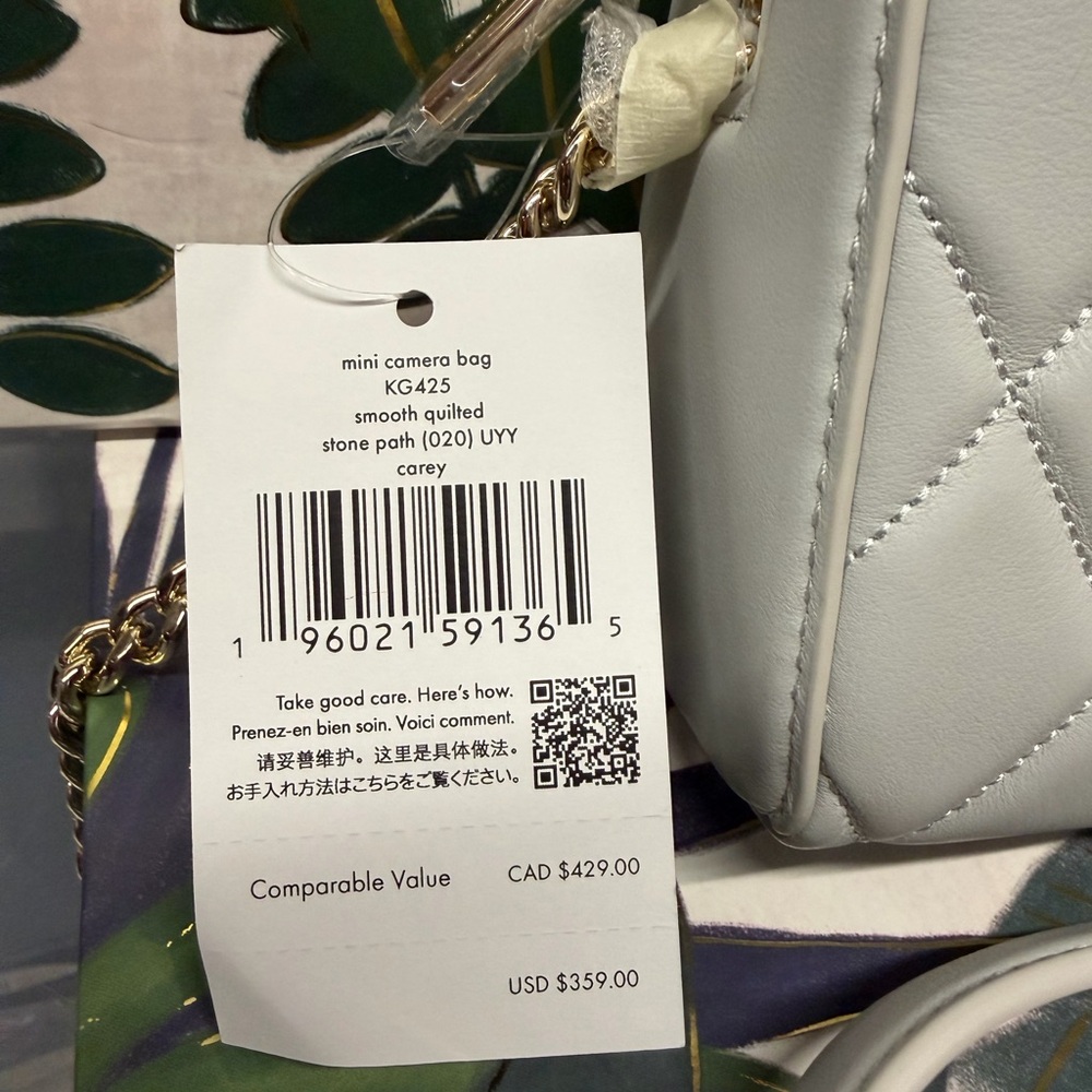 Kate Spade Stone Path Quilted Carey Chain Camera Bag . retail Price * $359* nwt - Picture 6 of 9
